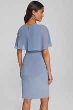 Load image into Gallery viewer, Sheath Dress with Cape