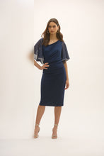 Load image into Gallery viewer, Silky Knit and Chiffon Sheath Dress