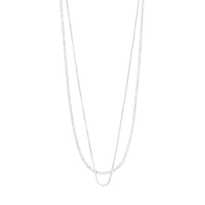Mille 2-in-1 Crystal Necklace - Silver
