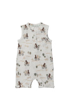 Load image into Gallery viewer, Short Romper - Bears on Bikes