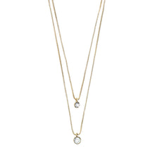 Load image into Gallery viewer, Lucia 2-in-1 Crystal Necklace - Gold
