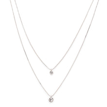 Load image into Gallery viewer, Lucia 2-in-1 Crystal Necklace - Silver