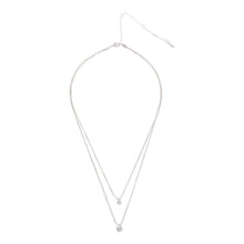 Load image into Gallery viewer, Lucia 2-in-1 Crystal Necklace - Silver
