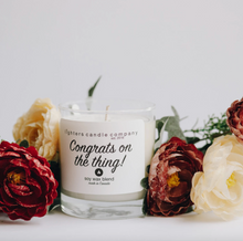 Load image into Gallery viewer, Congrats On The Thing! Soy Wax Candle