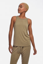 Load image into Gallery viewer, Venice High Neck Tank - Olive Oil