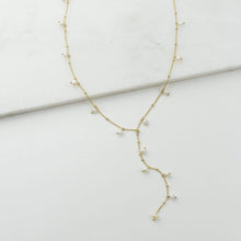 Load image into Gallery viewer, Dot Pearl Lariat Necklace
