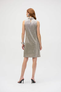 Foiled Metallic Dress
