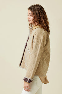 Latte Quilted Jacket