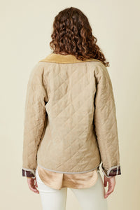 Latte Quilted Jacket