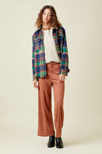 Load image into Gallery viewer, Fringe Detail Plaid Jacket
