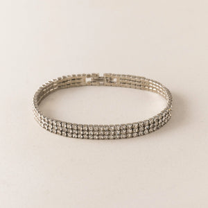 Tennis Layered Bracelet - Silver