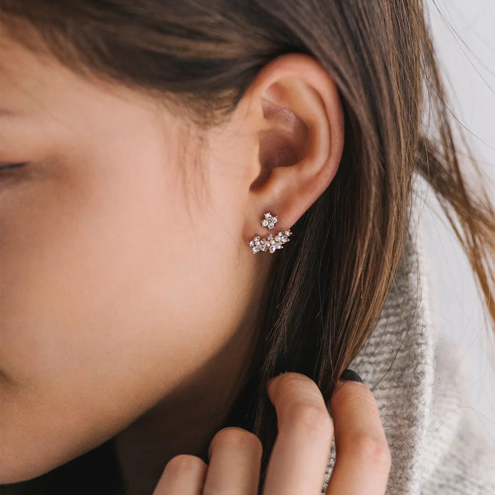 Petal Pusher Ear Jacket - Clear