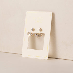 Petal Pusher Ear Jacket - Clear