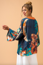 Load image into Gallery viewer, Midnight Hare and Moon Kimono Jacket
