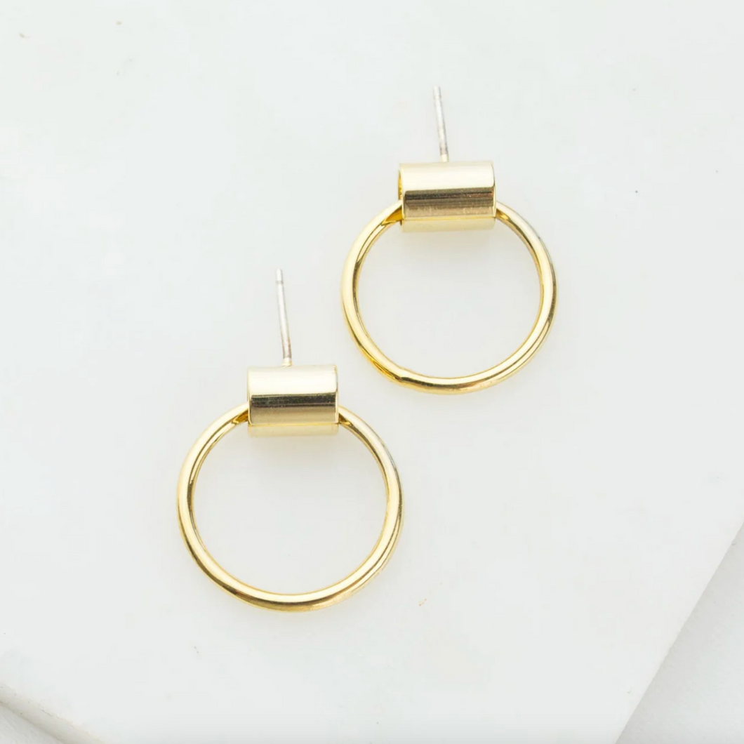 Small Swing Hoops - Gold