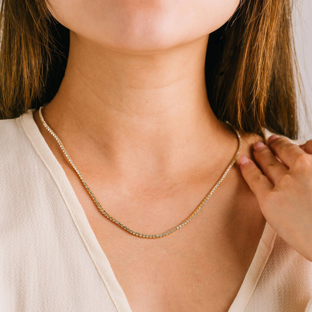 Tennis Necklace - Clear