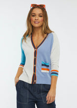 Load image into Gallery viewer, Denim Colour Block Cardigan
