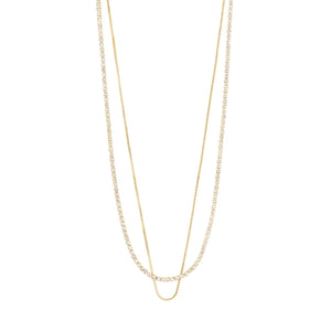 Mille 2-in-1 Crystal Necklace - Gold