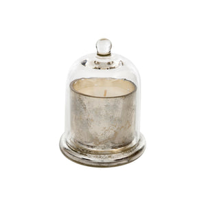 Silver Amber Spruce Cloche Candle - Small