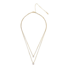 Load image into Gallery viewer, Lucia 2-in-1 Crystal Necklace - Gold
