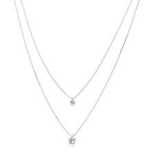 Load image into Gallery viewer, Lucia 2-in-1 Crystal Necklace - Silver

