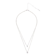 Load image into Gallery viewer, Lucia 2-in-1 Crystal Necklace - Silver
