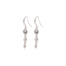 Load image into Gallery viewer, Lucia Crystal Earrings - Silver
