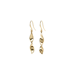 Elaine Twirl Earrings - Gold