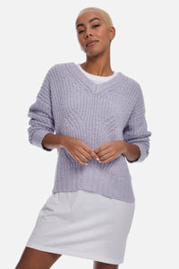 Ryan Cable Pullover - Quartz