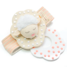 Load image into Gallery viewer, Wristeez Organic Teething Wristlet Rattle - Milly the Lamb

