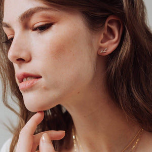 Olive Climber Earrings - Gold