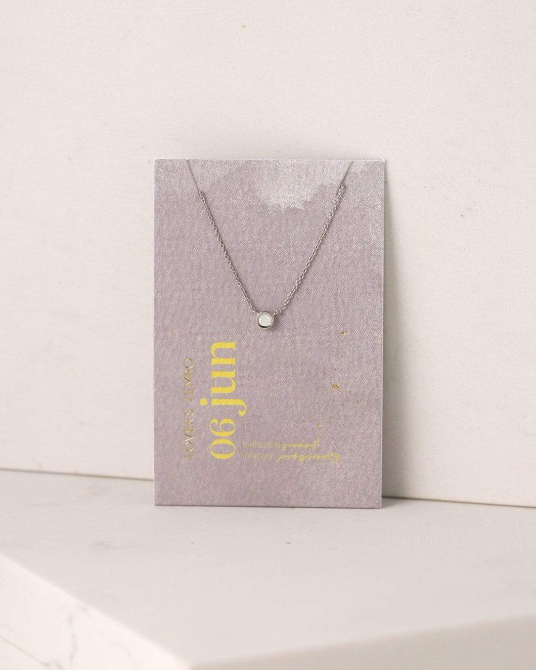 June Kaleidoscope Birthstone Necklace
