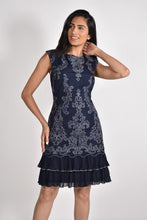 Load image into Gallery viewer, Navy/Silver Dress
