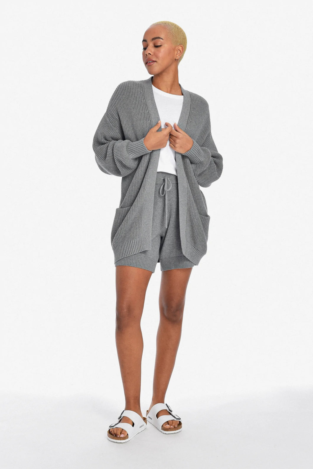 Opal Oversized Cardigan - Grey Mix
