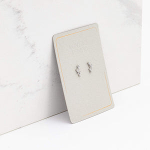 Olive Climber Earrings - Silver