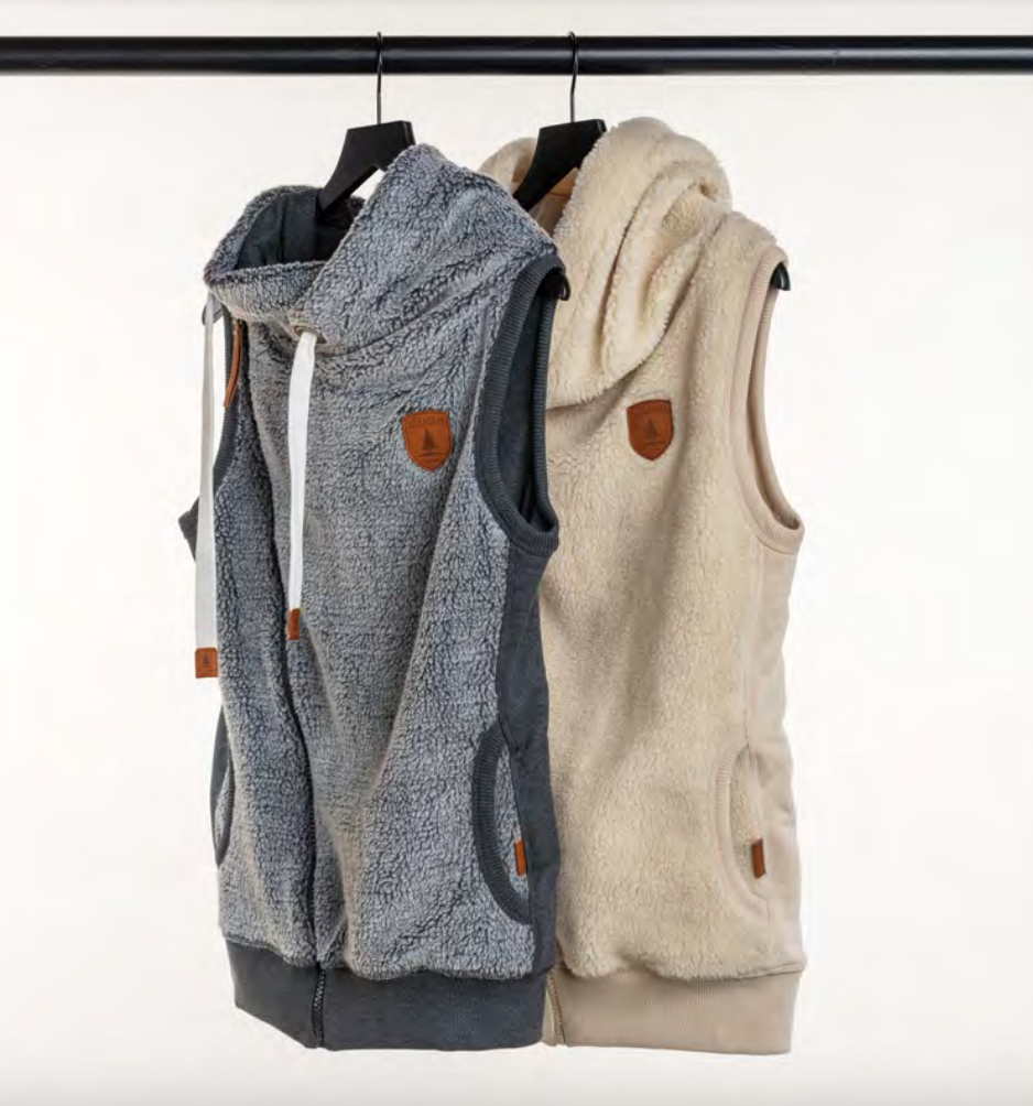 Zoe Sherpa Vest - Dark Heather Gray