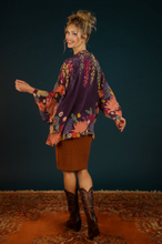 Load image into Gallery viewer, Trailing Wisteria Lux Kimono Jacket
