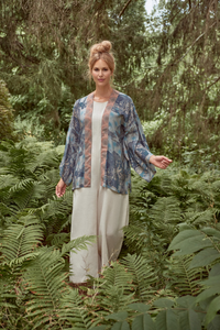 Tropical Toile Kimono Jacket