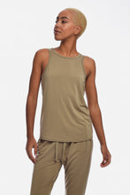 Load image into Gallery viewer, Venice High Neck Tank - Olive Oil
