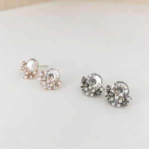 Sunrise Post Earrings - Grey