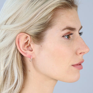 Raquel 12mm Earrings - Silver