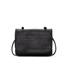 Load image into Gallery viewer, Crossbody Carryall - Black Croc
