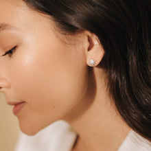 Load image into Gallery viewer, Juno Stud Earrings - Gold/Opal
