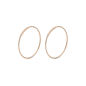 Raquel 26mm Earrings - Rose Gold